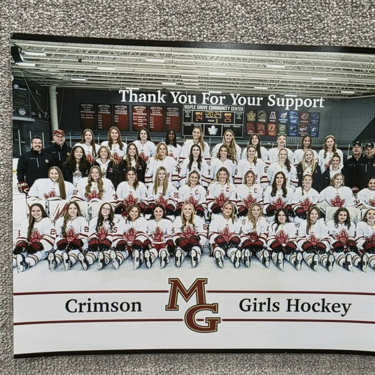 Crimson Girls Hockey Team | Magic Carpets