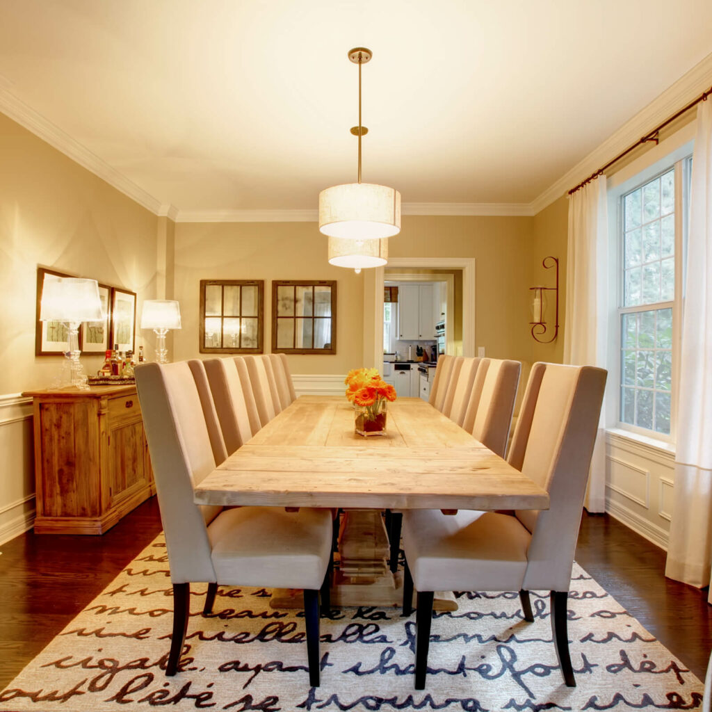 Dinning room flooring | Magic Carpets